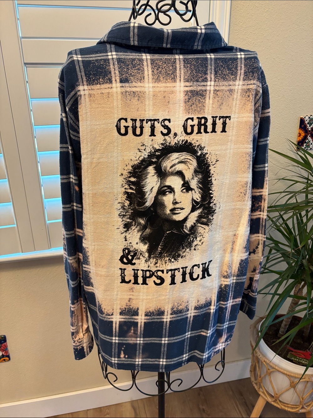 Handmade one of a kind distressed Dolly Parton Graphic